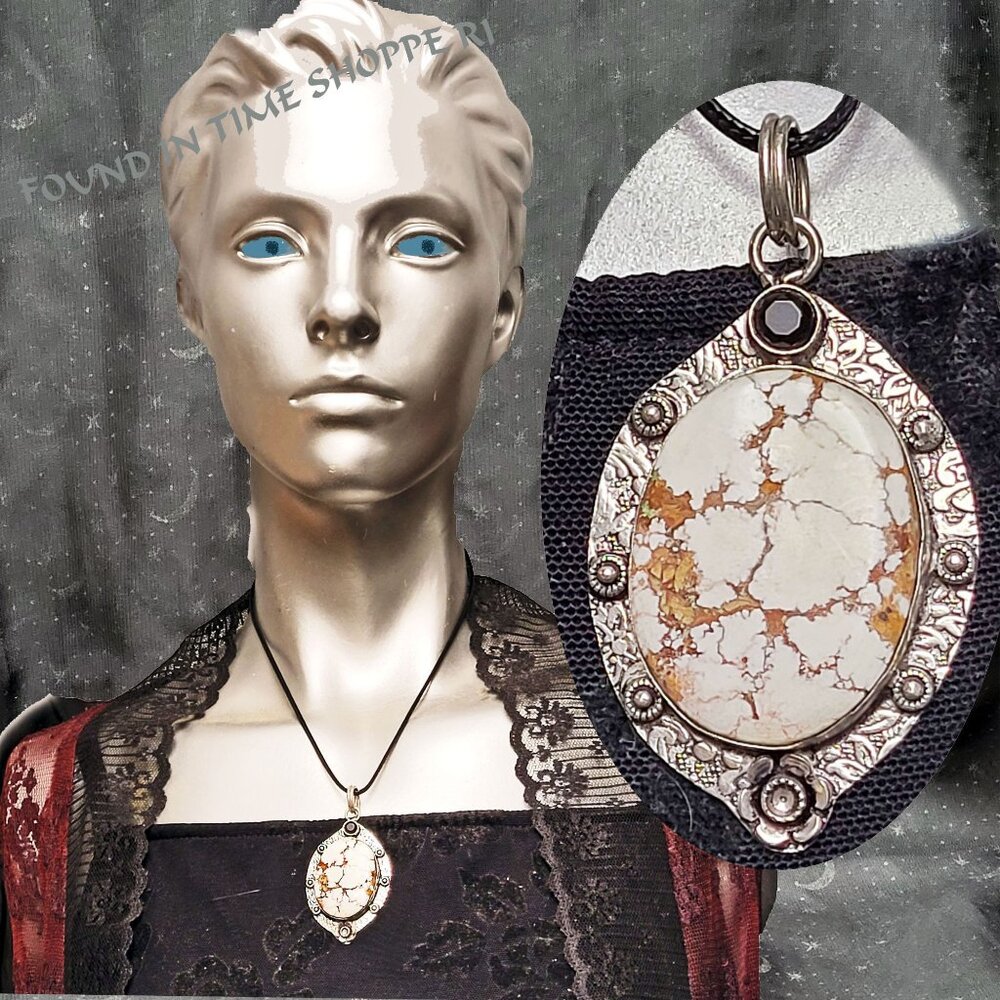 🐎 𝐖𝐈𝐋𝐃 𝐇𝐎𝐑𝐒𝐄 𝐉𝐀𝐒𝐏𝐄𝐑 w/Black Onyx  Silver 𝐏𝐋𝐀𝐓𝐄𝐃 PENDANT